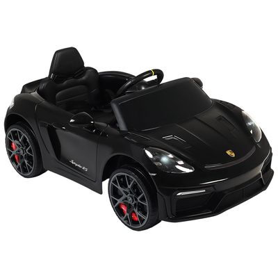 Carro Elétrico Infantil Porsche Spyder 718 RS 12V Preto Bel Único / 12V