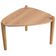 Kit 02 Mesas de Centro e 01 Mesa Lateral Pés Madeira Trium A03 Hanover Roble - Lyam Decor