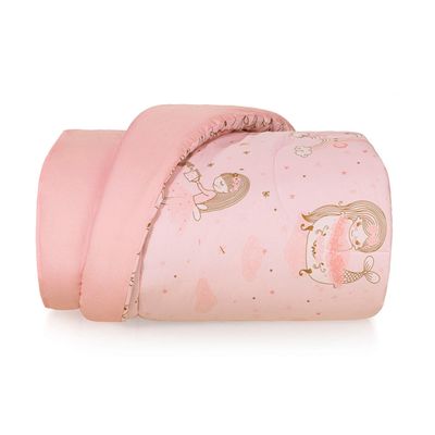 Edredom Infantil Casal 200 Fios Karsten 100%  Algodão Lily Casal / Rosa