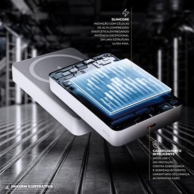 Carregador Portátil 10.000mAh - Ultra Slim  Gshield