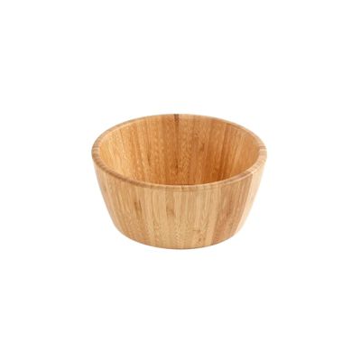 Tigela Bowl Saladeira Bambu Natural Fruteira Redonda 20cm