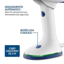 Passadeira A Vapor Dobrável Mondial Branco/azul VP-10-DB Bivolt