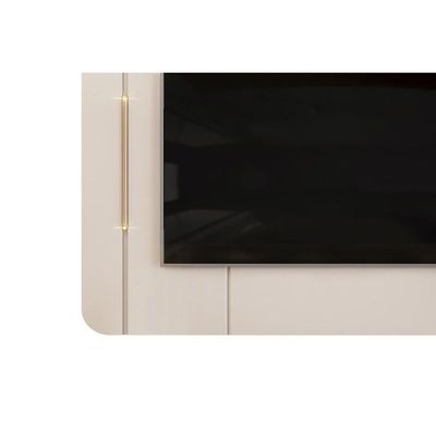 Painel Quarto P- Tv Até 65 Pol Adele 180x132cm Off White - Dj Móveis