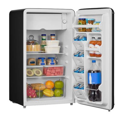 Frigobar Retrô Preto 93L Inverter Bivolt Midea MDRD142RTD303 Bivolt