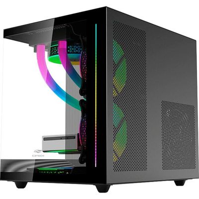 Gabinete Gamer Aquarius C3tech Mt-g810 Sem Fans Preto
