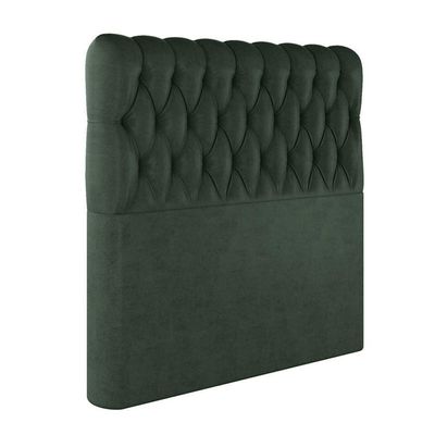 Cabeceira Estofada King 195 Cm Topázio Veludo Verde