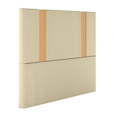 Cabeceira Estofada King 195 Cm Ametista Linho Creme