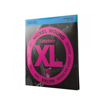 Encordoamento Baixo 4 Cordas .045-.100 Xl Nickel Exl170 D Addario