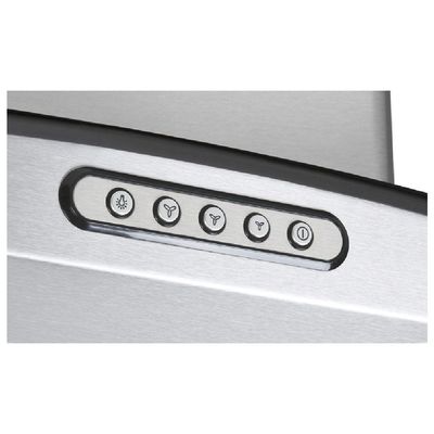 Coifa Ilha 90cm Vidro Curvo Fogatti Inox 110V