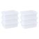 Kit 6 Caixas Para Cozinha Empilháveis 10l Branco