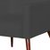Poltrona Decorativa Para Sala de Estar e Recepção Maria W01 Pés Palito Corino Preto - Lyam Decor
