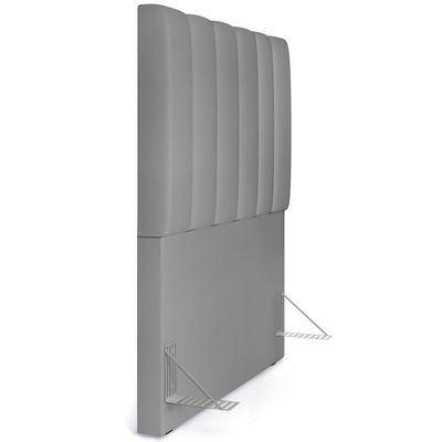 Cabeceira Cama Box Solteiro 100 cm Dália W01 Facto Cinza - Lyam Decor