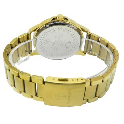 Relógio Tuguir Masculino Ref: Tg30354 Casual Dourado