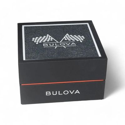 Relógio Bulova Masculino Ref: 98b427 Cronógrafo Prateado Racer