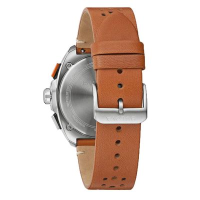 Relógio Bulova Masculino Ref: 98b427 Cronógrafo Prateado Racer