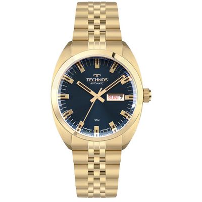 Relógio Technos Masculino Ref: 8205on/1a Automático Clássico Dourado