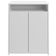 Balcão Multiuso Escritório Sala Cool A02 02 Portas Branco - Lyam Decor