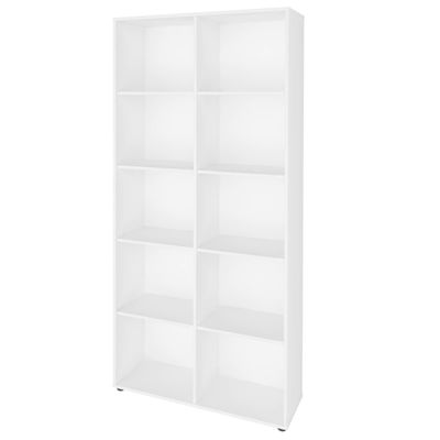 Kit 02 Estantes Multiuso com 10 Nichos Clean A02 187x90 Branco - Lyam Decor