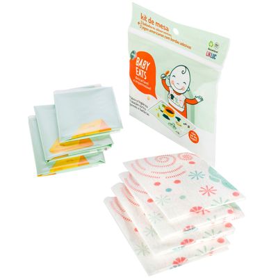 KIT DE MESA BABY EATS - 3 BABADORES 3 J. AMERICANOS - LIKLUC