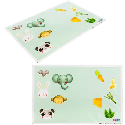 KIT DE MESA BABY EATS - 3 BABADORES 3 J. AMERICANOS - LIKLUC