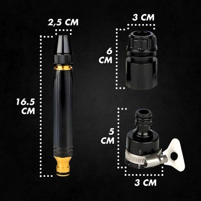 Kit 4 Pçs Bico Alta Pressão P/ Mangueira de Água -Lava Carro