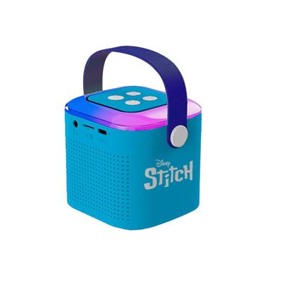 Caixa de Som Bluetooth Karaokê Infantil Stitch