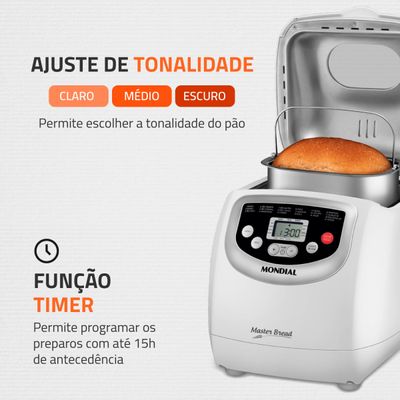 Panificadora Automática Master Bread Mondial NPF-54 110