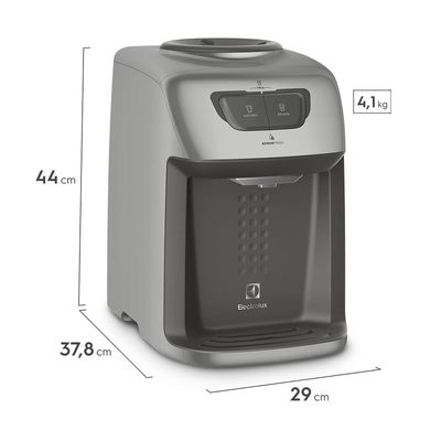 Bebedouro de Água Electrolux Prata com Refrigeração Eletrônica (BE11X) Bivolt
