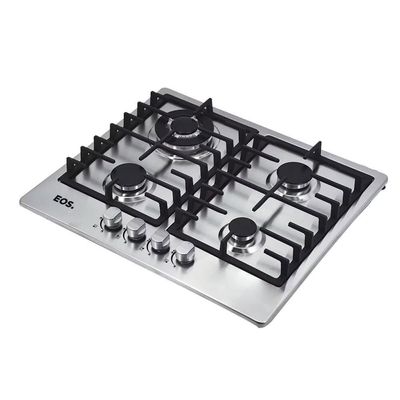 Fogão Cooktop Inox A Gás 4 Bocas 1 Dupla Ecg04 Bivolt - Eos B163914 Bivolt
