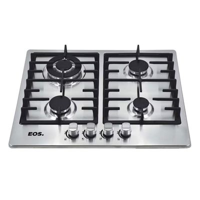 Fogão Cooktop Inox A Gás 4 Bocas 1 Dupla Ecg04 Bivolt - Eos B163914 Bivolt