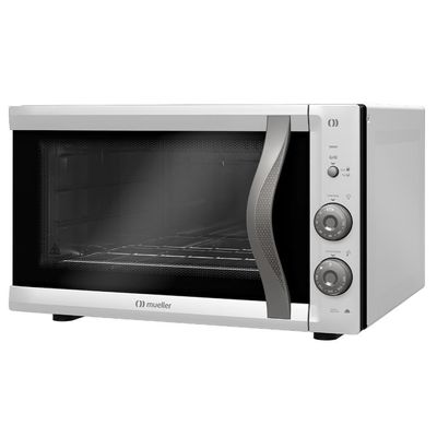 Forno Elétrico De Bancada Mueller 50L E Vidro Duplo 220V
