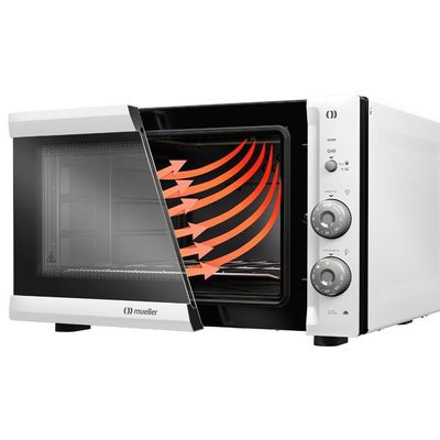 Forno Elétrico De Bancada Mueller 50L E Vidro Duplo 220V