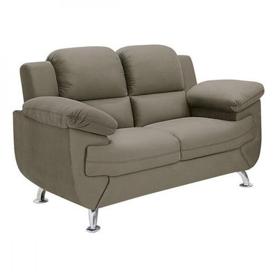Sofá 1,52 Metros Linoforte Avalon 2 Lugares Veludo e Espuma D-33 Capuccino