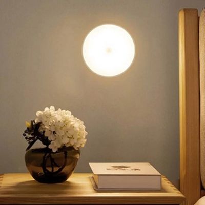 Luminária Recarregável LED Sem Fio Sensor Presença Carregamento USB