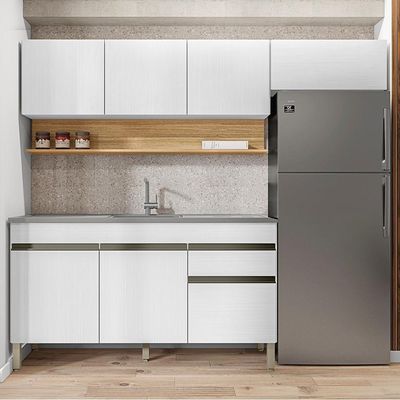 Cozinha Modulada 3 Pecas Com Balcao Pia Line Supremo Cp Freijo Ktp Supremo Cp Freijo
