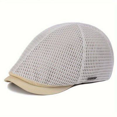 Boné Britanico De Malha Respirável Estilo Casual Fashion Unissex Ajustavel Caqui