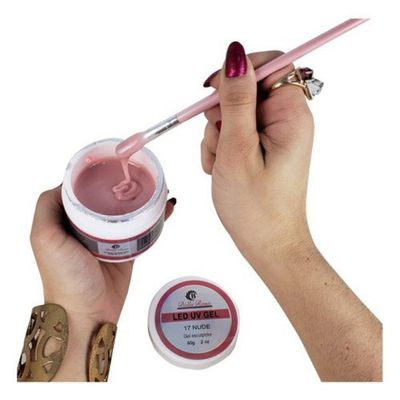 12 Unidades De Gel Led Uv Esculpidor De Unhas Acrigel Cor Pink Nude