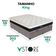 Cama Box Baú King E Colchão Dallas Molas V-store 193x203x20 Cinza