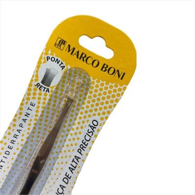 Mb 6118b Pinça 90mm Dourada Ponta Reta