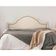 Cabeceira Casal Provençal Luxo 140x60 Suede Off White - Tachas Fumê