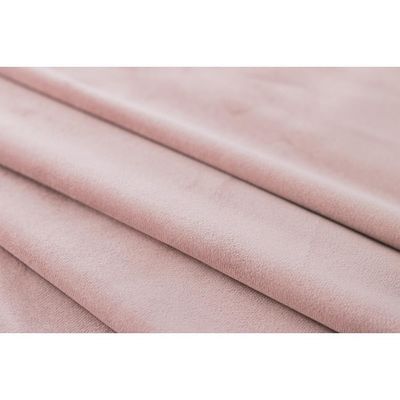 Cabeceira Solteiro Curva Luxo 90x60 Veludo Rosê - Tachas Fumê