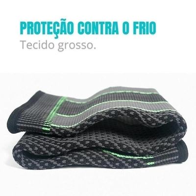 Joelheira De Compressão Térmica 3/4 Com Faixa Ajustável Suporte, Estímulo à Circulação