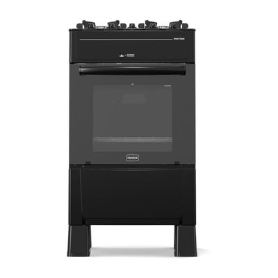 Fogão 4 Bocas A Gás Realce Smart Glass CR223 Preto Bivolt