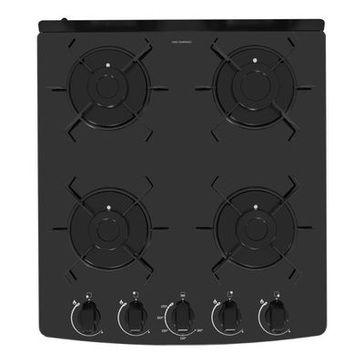Fogão 4 Bocas A Gás Realce Smart Glass CR223 Preto Bivolt