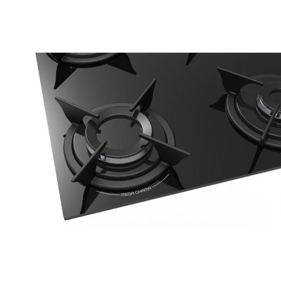 Cooktop 4 Bocas A Gás Realce Bivolt CR224 Preto Bivolt