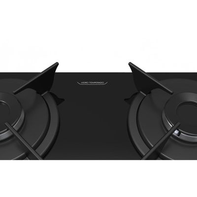 Cooktop 4 Bocas A Gás Realce Bivolt CR224 Preto Bivolt