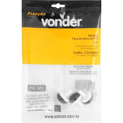 Vedante Para Torneira De Pvc 3-4'' Com 3 Peças Vonder