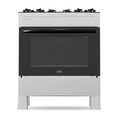 Fogão 5 Bocas A Gás Realce Smart Glass CR222 Branco Bivolt