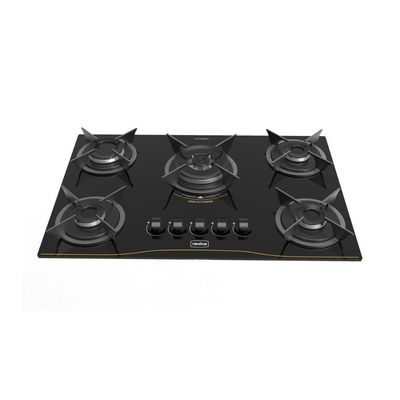Cooktop 5 Bocas A Gás Tripla Chama Realce Bivolt CR226 Preto Bivolt