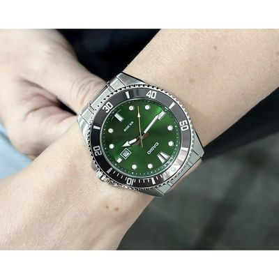 Relógio Casio Masculino Ref: Mdv-107d-3a2vdf Duro Diver Prateado